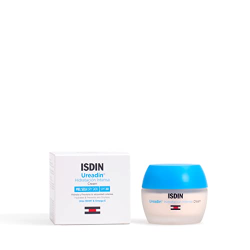 ISDIN Ureadin Hidratación Intensa Crema Facial, Para la Hidratación Intensa de la Piel Seca, 50ml