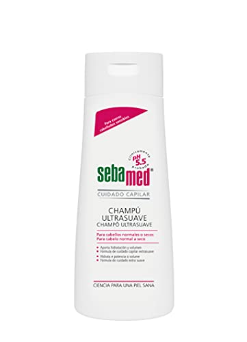 Sebamed Champú Ultrasuave 200ml - Champú con fórmula de cuidado capilar extra-suave para cuero cabelludo sensible y cabello normal a seco