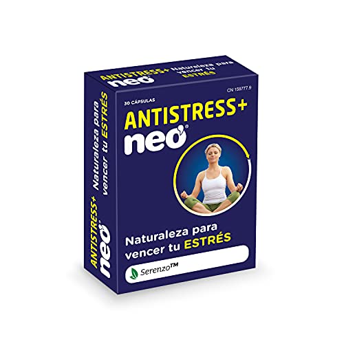 NEO | Antistress + | 30 Cápsulas | Mejora los Síntomas de Estrés y Ansiedad | A Base de Serenzo™ | Con Vitaminas | Favorece la Relajación y Mejora el Bienestar