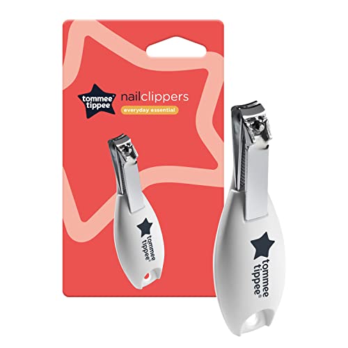 Tommee Tippee Essentials Baby Nail Clippers, Rounded Edges and Moulded Handle, 0m+