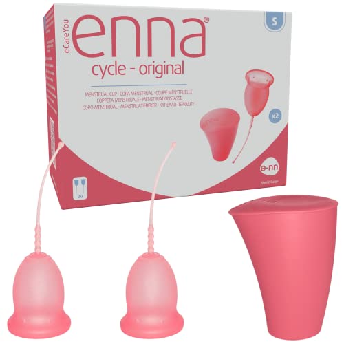 Enna Cycle - Copas Menstruales Y Caja Esterilizadora, TALLA S, 2 Unidad