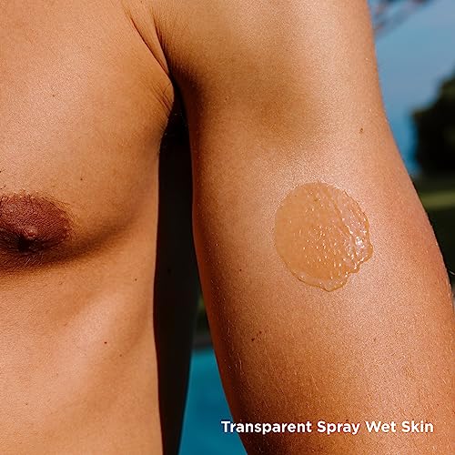 Fotoprotector ISDIN Transparent Wet Skin SPF 50 - Protector solar Corporal, Spray transparente, Eficaz sobre piel mojada, Ginger Cell Protect, 250 ml