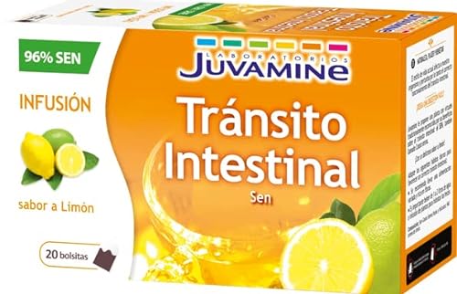 JUVAMINE - Infusión Tránsito Intestinal - Sabor Limón - 20 Bolsitas